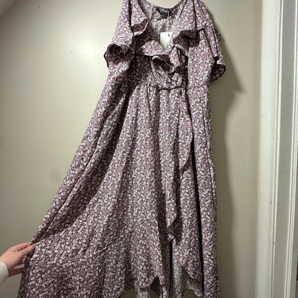 Floral Dress with Ruffle Detail